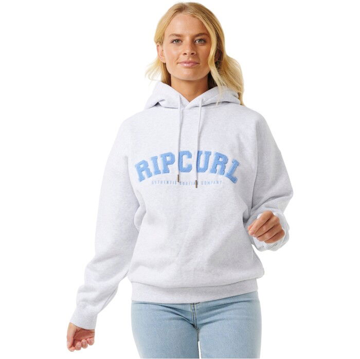 2024 Rip Curl Womens Varsity Hoodie 08HWFL grey marle